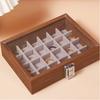 Walnut Color Ring Necklace Storage Box Solid Wood Jewelry Display Box Jewelry Box  Bracelets