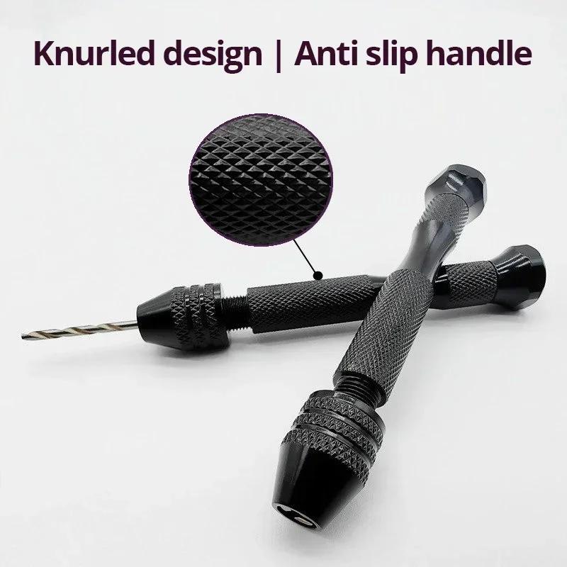 Black Hand Fried Dough Twists Drill Mini Tool Set 10 Fried Dough Twists Drills for Woodworking Drilling Rotation