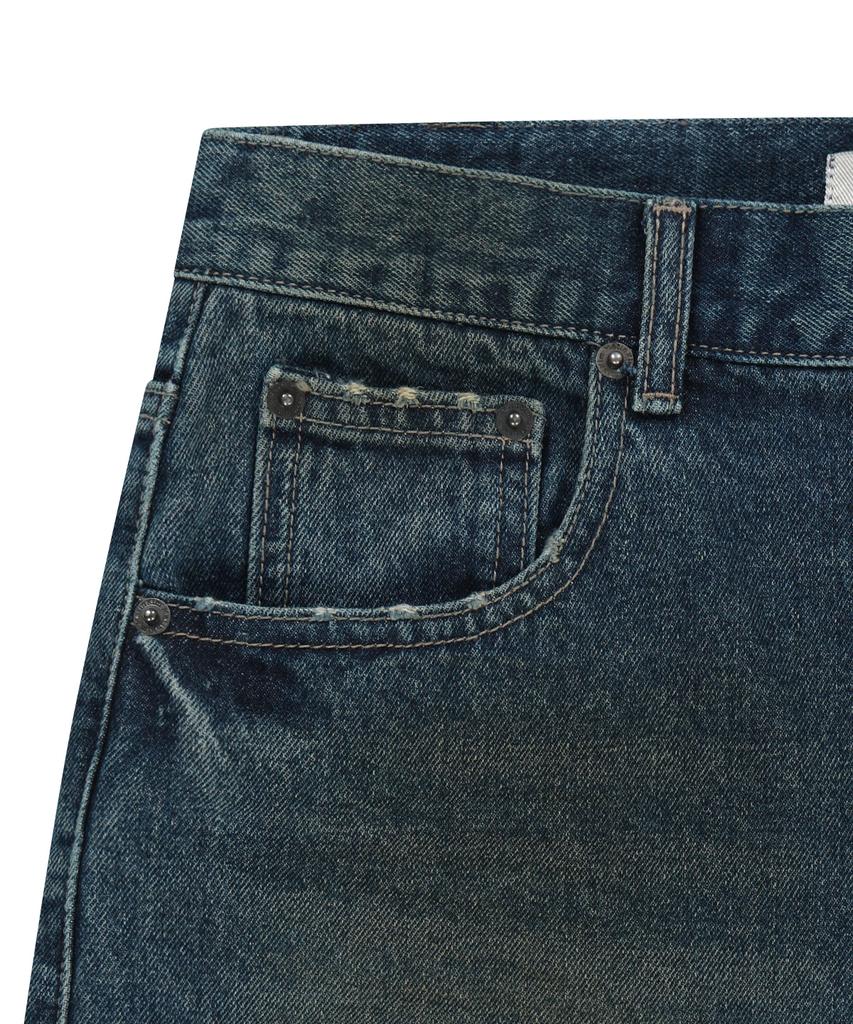 Mattengkim Carpenter Bermuda Denim Pants In Blue