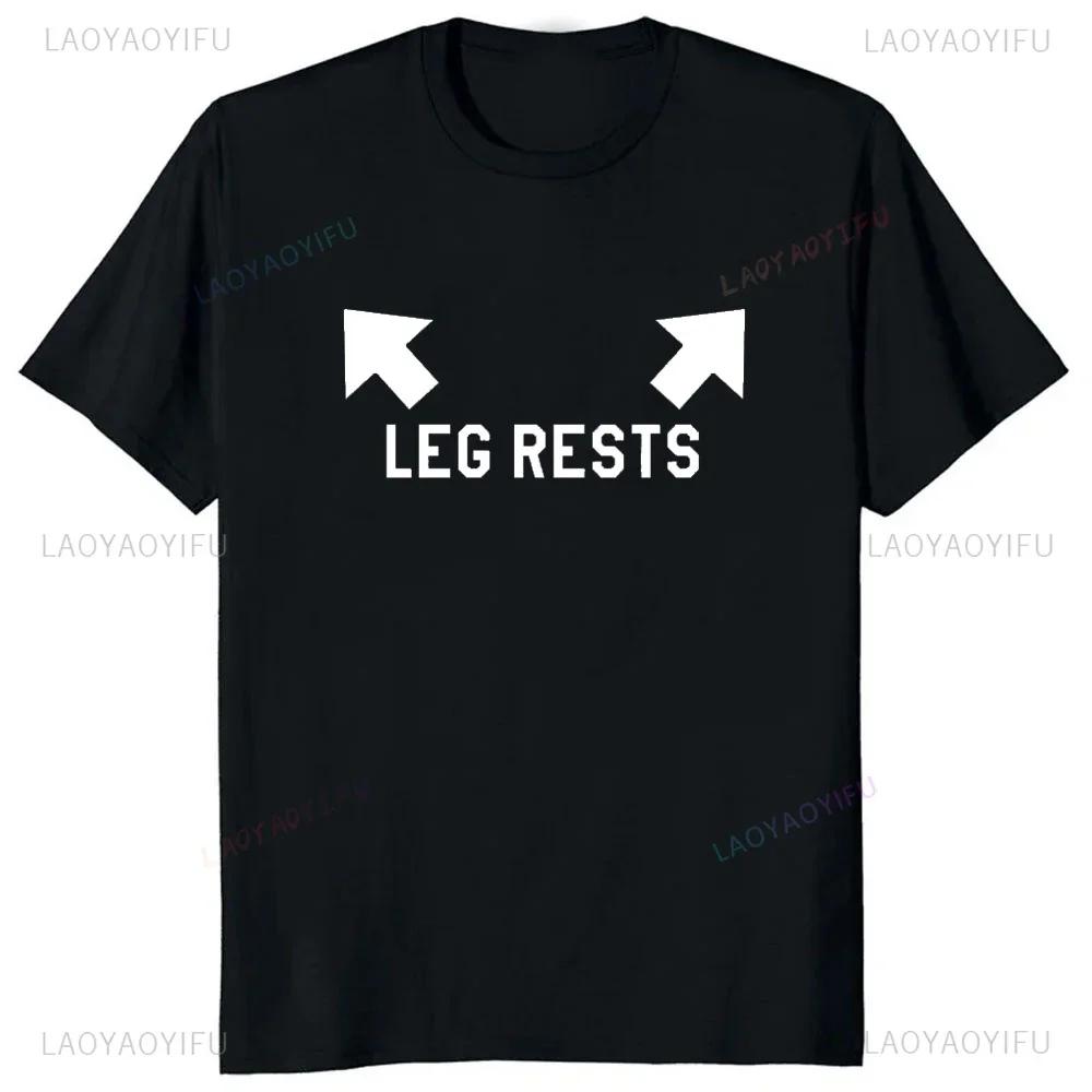 

Humor Printed Leg Rests Dad Joke Adult Women T-Shirt Hip Hop Casual Fashion Streetwear Man Tshirt Hot Sale Fathers Day Gift Tees L