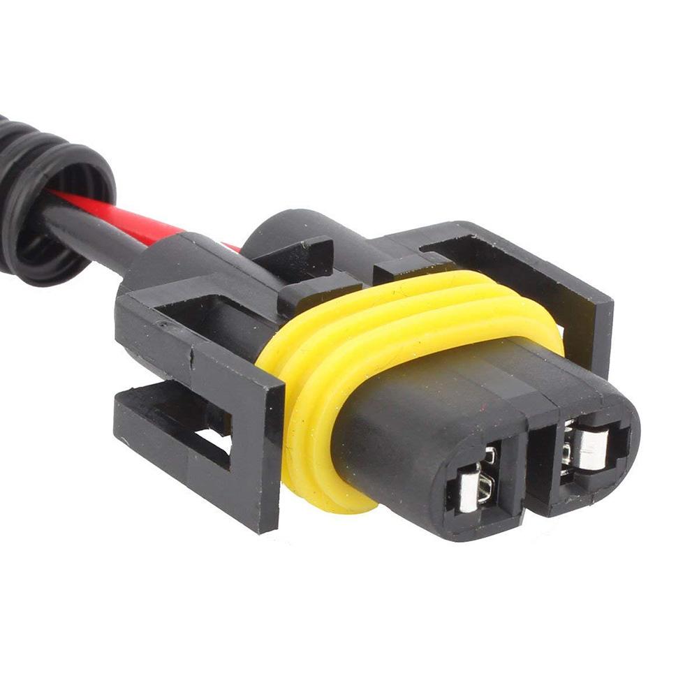 2pcs Car Headlamp H11 H9 H8 Extension Wiring Harness Replacement for Car Automotive Headlights Fog Lights