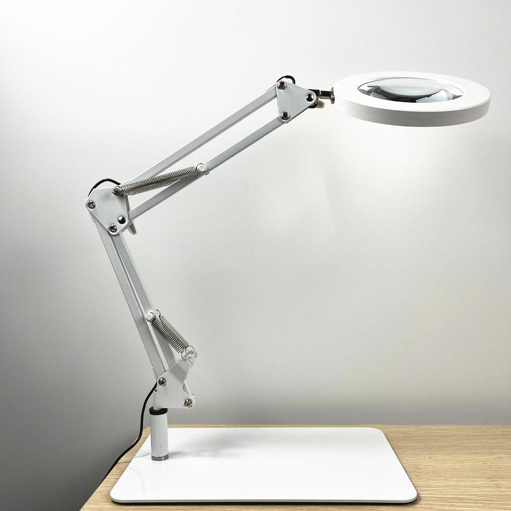 LED Long Arm Desk Lamp with Magnifying Glass – Cross-Border Eye Protection for Reading, Learning, Welding, and Repairs