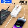Ładowarka USB Multiport 66 W, PD typu C, szybka ładowarka ścienna, stacja dokująca do ładowania telefonów komórkowych, wtyczka EU US, ładowarka USB typu C