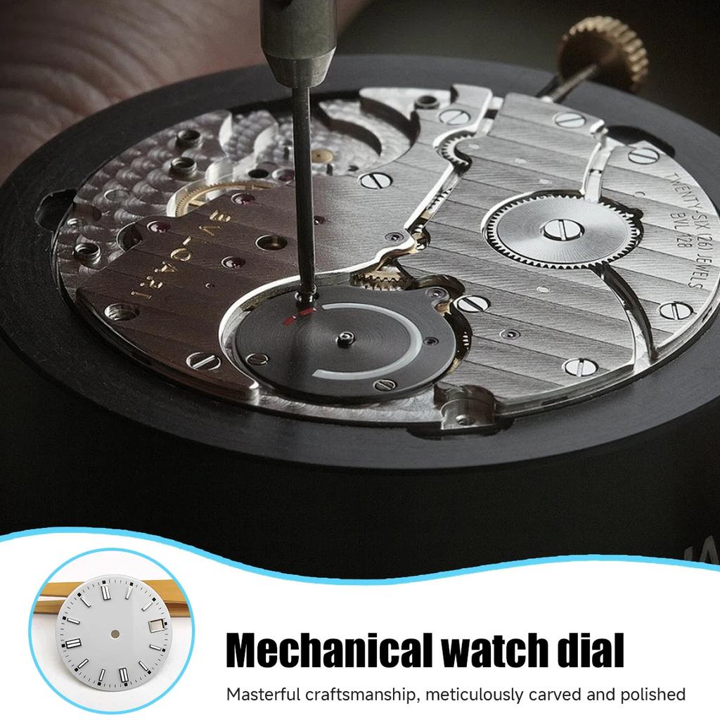 NH35 Zifferblatt 28,5 mm Zifferblatt Uhr S Zifferblatt Grün Leuchtendes Zifferblatt Geeignet für NH35 NH36 Uhrwerk Uhrenzubehör 2025