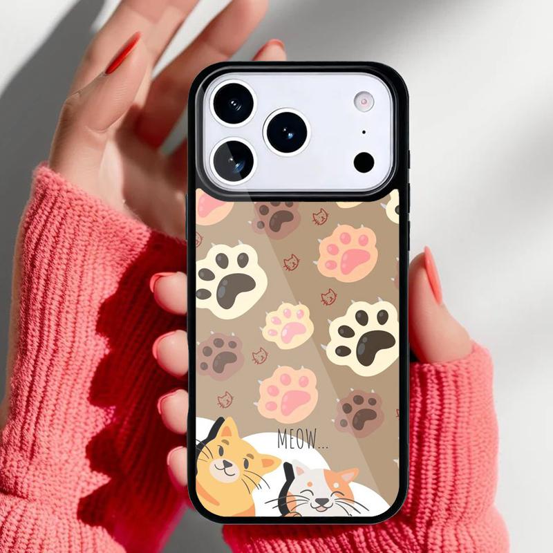 Cartoon Animal Dog Cat Pig Phone Case for iPhone 17 16 15 14 13 Pro Max Back Cover for 12 11 Pro Coque