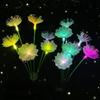 Solar 6LEDS Cherry Blossom Flower Lights Solar Ground Plug Atmosphere Lights Garden Lights Lawn Lights Garden Decoration