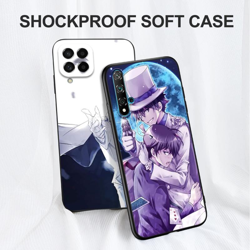 Schwarze TPU-Hülle für Huawei Honor X8 50 Lite Pro 10 lite Nova 5t 8 9 Pro 4G 5G 8i Hülle Kaito Kid