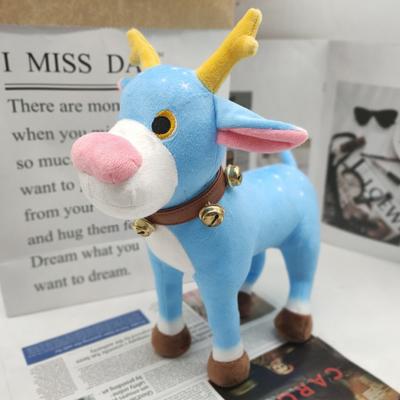 27 cm süßer Weihnachtselch-Plüsch, der auf Zehenspitzen das Rentier-Plüsch kawaii weiche Kuscheltiere Plushie-Puppe Spielzeug Weihnachtsgeschenk für Kind