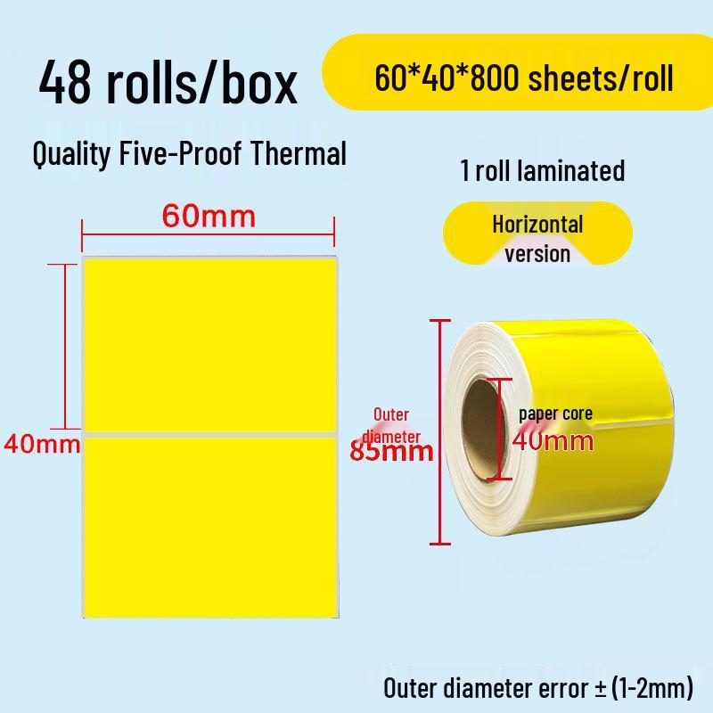 Durable Self-Adhesive Thermal Paper Barcode Labels for Printing 