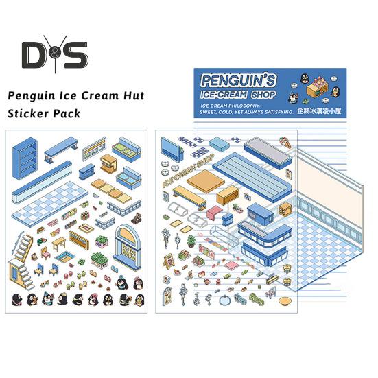 Sada 4 ks DIY 3D domácích samolepek Dospělí Děti Opakovaně použitelná sada miniaturních scénických samolepek snižujících stres DIY projekty Dárek
