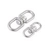 304 Stainless Steel Figure-8 Swivel Ring Pet Chain Connector & Torque Release Buckle