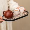 Chinese Style Absorbent Dry Bubble Tray Coffee Table Tea Tray Tea Set Accessories Retro Tea Tray Household Decoration Modern New