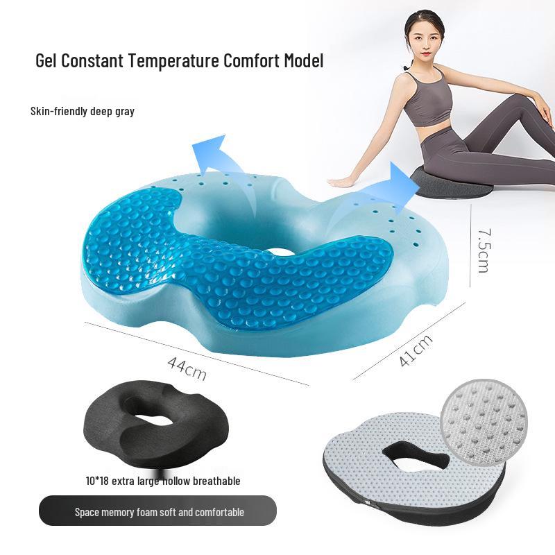 Memory Foam Hemorrhoid Relief Cushion - Round, Universal, and Ideal for Long Sitting