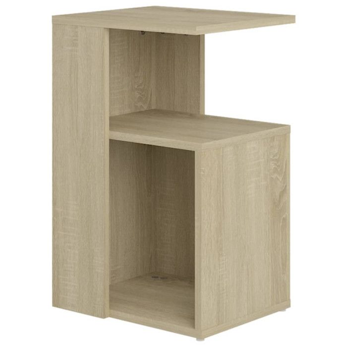 VidaXL Side Table Sonoma Oak 36x30x56 Cm Chipboard