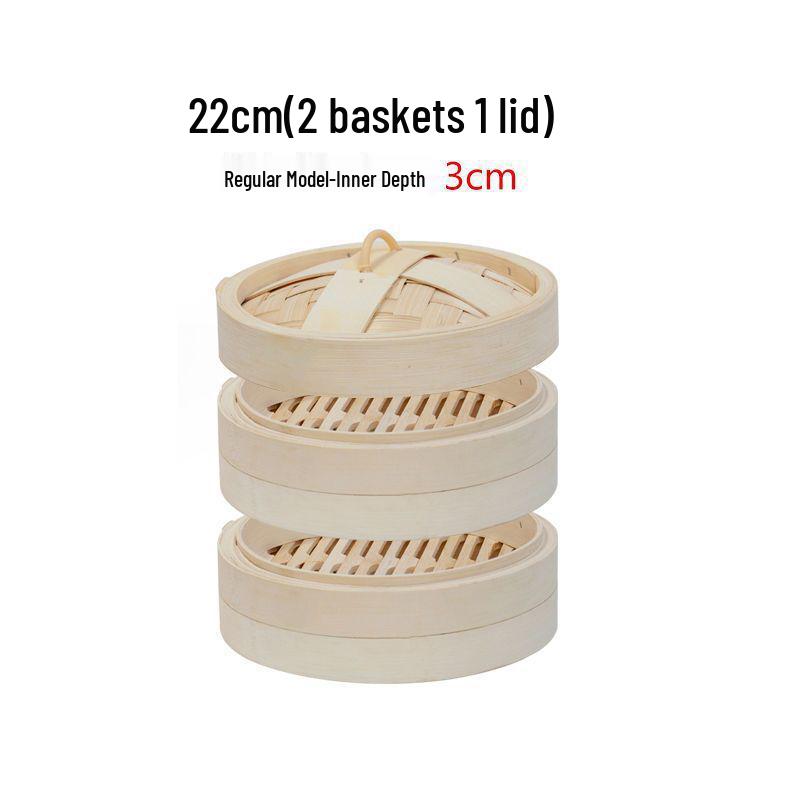 Multi-Layer Bamboo & Stainless Steel Steamer Set: Household & Commercial Use