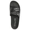Coach Open Toe Slip On Sandals Men Footwear Black CAR01-BLC