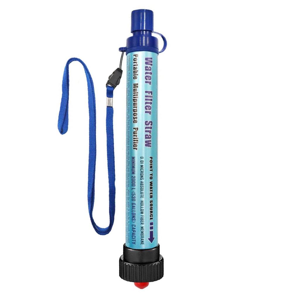 Buy Outdoor Water Purifier Straw Detachable Filter Emergency Water
