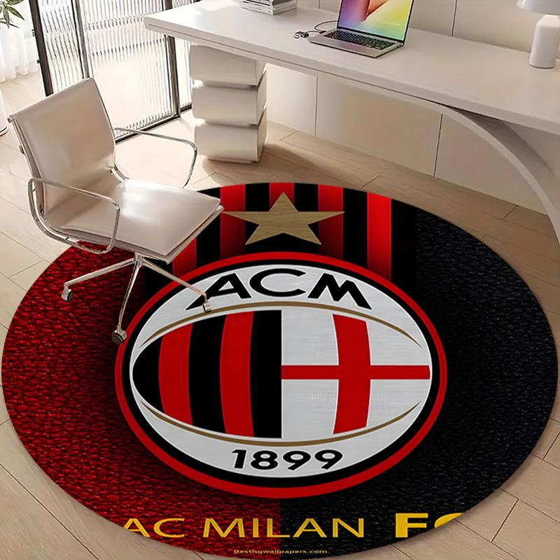 1pc Football Team (7) Design Printed Area Round Carpet for Bedroom Living Room Home Decor Rugs Mat Non Slip Mat Rug for Bedside