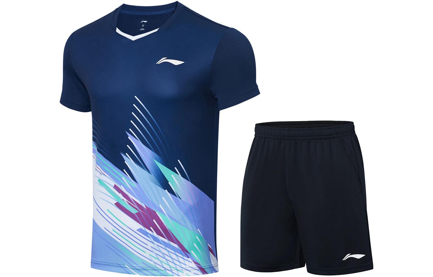Li Ning Basketball Suit Unisex Dark Ship Blue AATT021-1 L