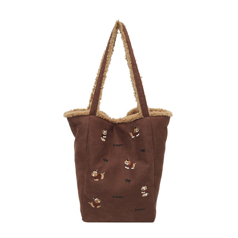 Soft Mout Lamb Suede Shoulder Bag for Women, Cozy & Stylish Fall Winter Hobo Purse, Lightweight Casual Commuting Crossbody Bag