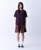 ADERNM Cut-Out Pocket Pigment Bermuda Sweat Shorts (Brown)