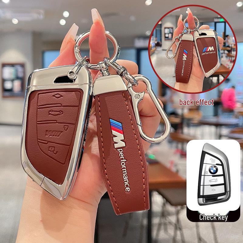 BMW Schlüsseletui für Modelle der 3er, 5er, 6er Serie & X1, X3, X5, X7 – Neue Klinge 530 & 320li Schale mit ix3 Schnalle