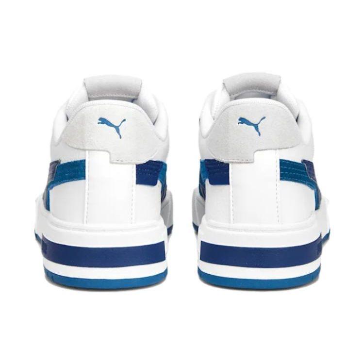 Puma CA Pro Glitch - Tênis Unissex Branco Azul Lago Cinza Pena 389276-01