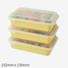 LocknLock Meal Prep Single-Layer Lunch Box Yellow 3-Pack