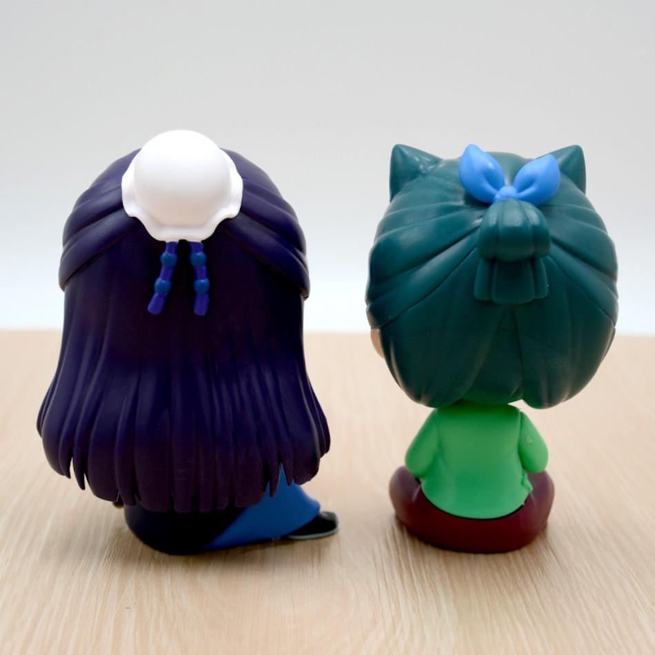 1-4pcs the Pharmacy Diaries Maomao Jinshi Mini Figure Anime Periphery Kawaii Sitting Toys Desktop Car Ornaments Model Present