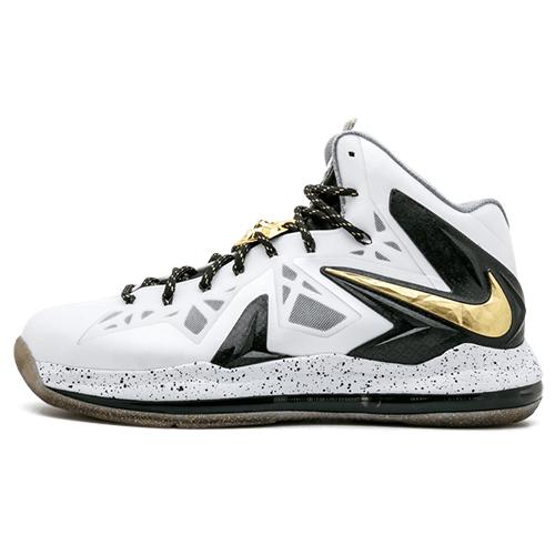 

новые Nike LeBron X Elite+ Бело-золотые 44