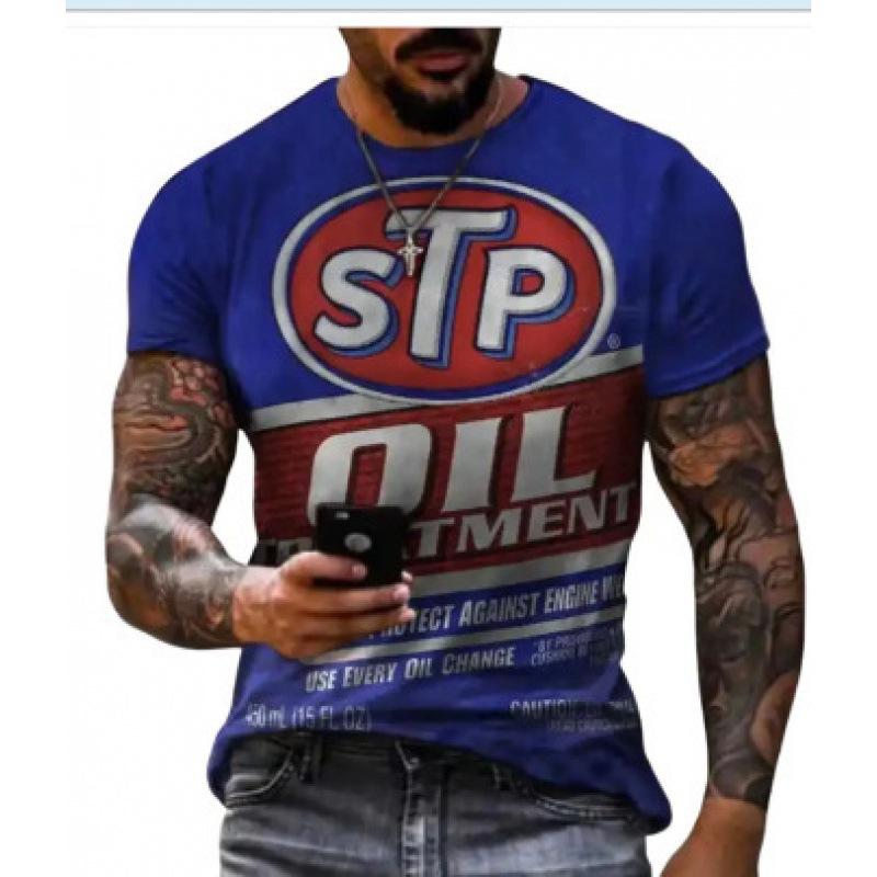 

Лето 2024, мужская свободная повседневная футболка с 3D цифровым принтом и короткими рукавами, белый орел, большие размеры 6XL