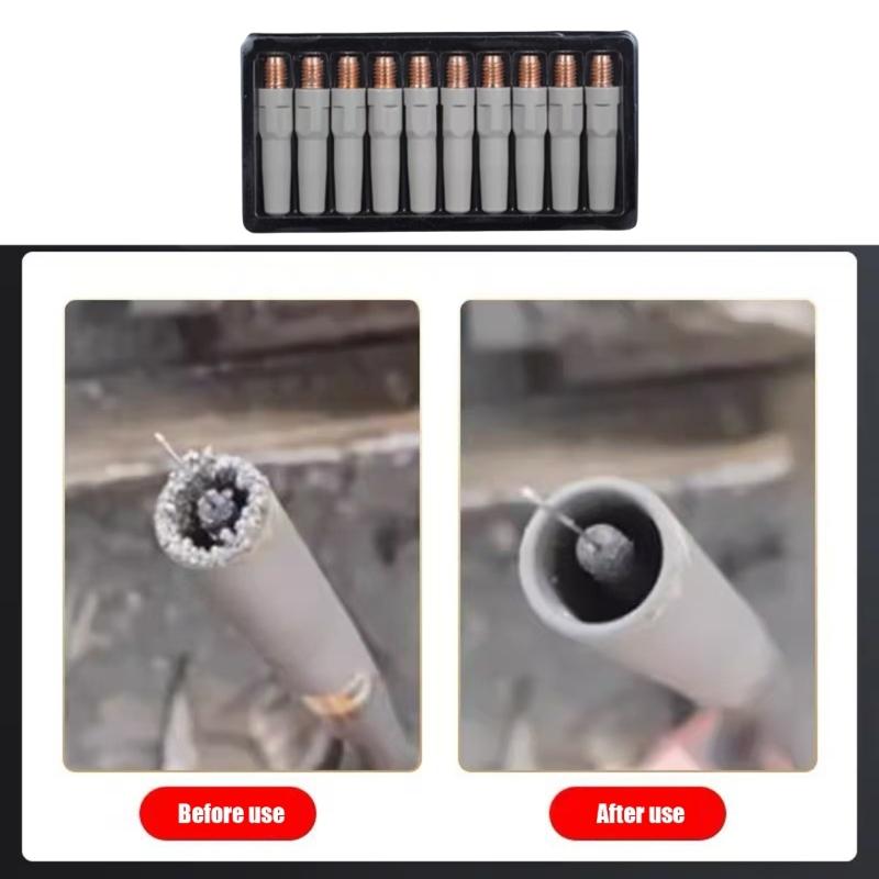10Pcs/set Welding Torch Accessories Consumables 0.8/1.0/1.2mm MIG Torch Gas Nozzle Tip Holders Welding Equipment
