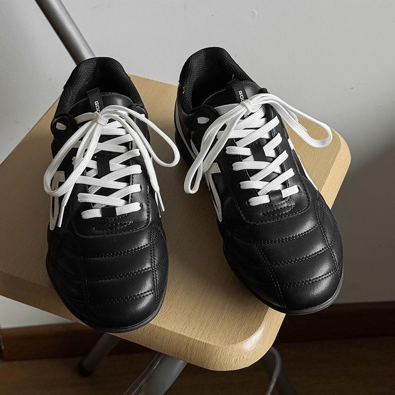 

2025 spring and summer new old German training shoes men s and women s lace-up leisure sports retro Forrest Gump shoes stray dirty shoes 44 чорний