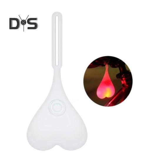 

Задний фонарь для велосипеда, водонепроницаемый силиконовый, в форме сердца, предупреждающий фонарь для ночной езды на горном велосипеде, шоссейный задний фонарь для горного велосипеда, аксессуары для велосипеда красный