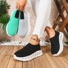 Flying Woven Breathable Sports Single Shoes Women'S Casual Spring Platform Comfortable Large Size Running Shoes