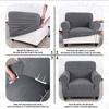 Jacquard Polyester Armchair Sofas Cover General Living Room Soft Covers Large 1 Seat Sofa Elastic Furniture Dinning Senior 1Pc