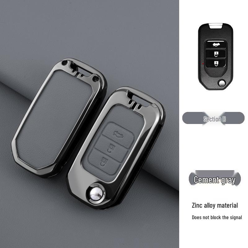 Stylish Metal Car Key Case for XRV, Fit, Vezel, URV, Fengfan, Xiangyu - Personalized Luxury Remote Shell Cover