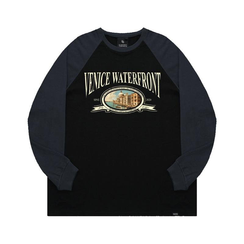 Blank Brick Venice Raglan Long Sleeve Black M