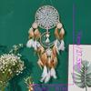 5pcs Boho Handmade Dreamcatcher Set Vintage Home Wall Artificial Imitation Feather Decorative Wall Hanging Bedroom Decorations