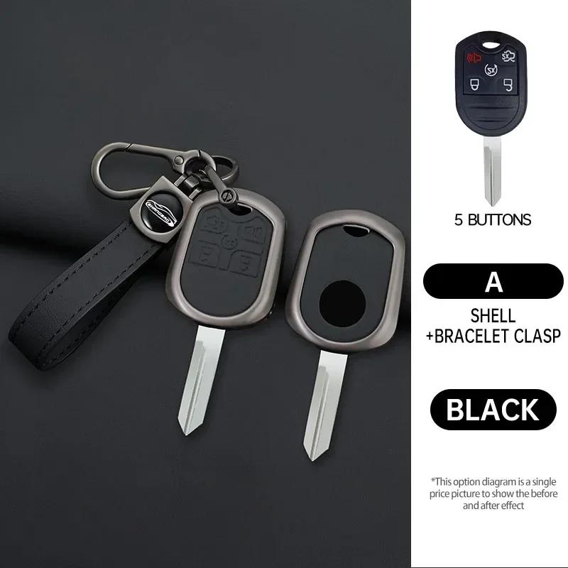 

Zinc Alloy 4/5 Button Remote Car Key Shell Case For Ford Edge Explorer Ranger Expedition Mustang Escape Taurus Mazda Tribute