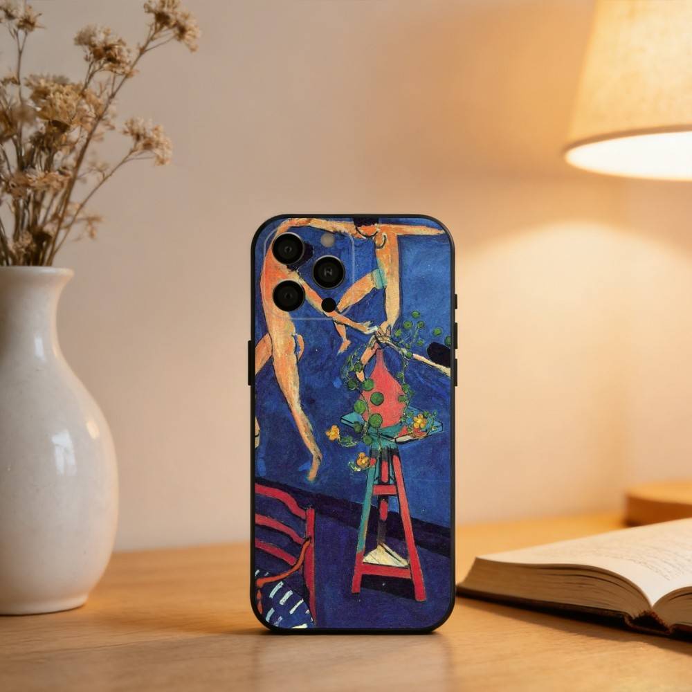 H-Henri M-Matisse Art PaI Phone Case For iPhone 17,16,15,14,13,12,11 Plus,Pro Max,XS,Soft Silicone Black Cover