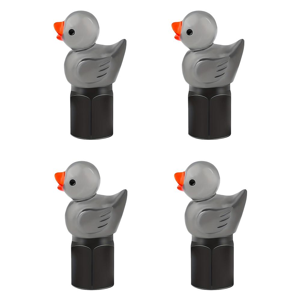 4PCS Cute Duck Tire Valve Caps Universal Valve Stem Caps Covers Decorative Tire Air Valve Caps for Car Motorcycle Bicycle