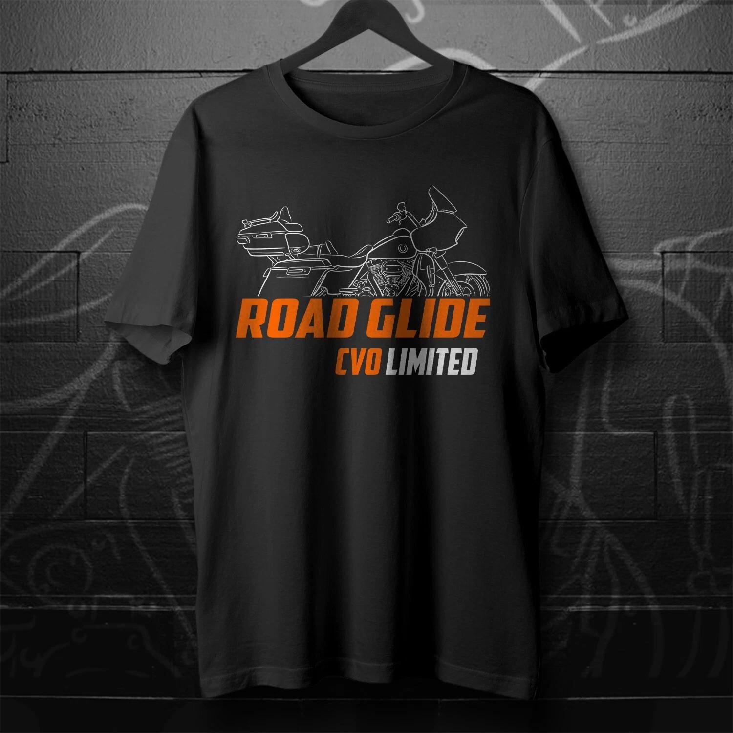 

Black men s and women s T-shirt For Harley-Davidson CVO Road Glide Limited FLTRKSE- Motorcycle M