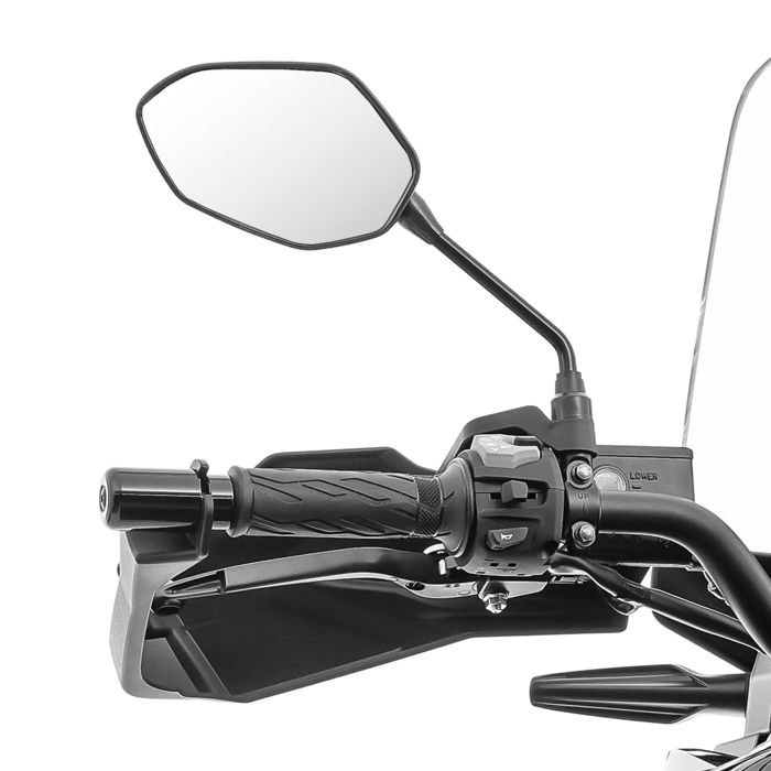 Rétroviseur de moto avec E-mark RSX3 rétroviseur noir