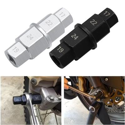 Anti-Rust Motorcycles Hex Axle Tool 17/19/22/24mm Sockets Front Axle Hex Wrench  Repair Maintenance