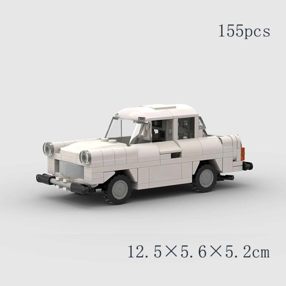 City vintage Speed car MOC rally sports model Building Blocks Old Super race classical Vehicle  Racing Bricks Christmas Gift toy