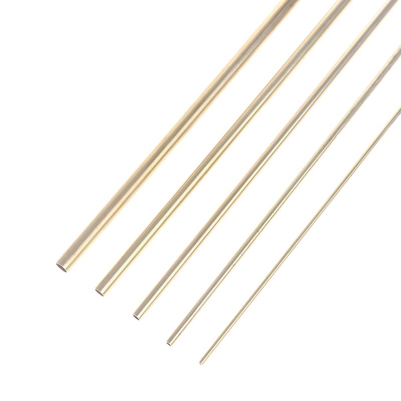 Brass Tube Diameter 2/3/4/5/6Mm Length 500Mm 0.5Mm Round Pipe Tubing Brass Rod Modelmaking Cutting Tool