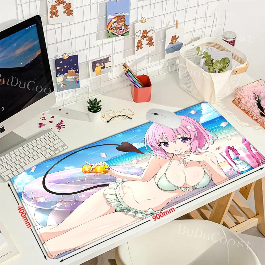 To Love Ru Momo Belia Deviluke Gaming Mousepad Large Mouse Pad Gamer Mouse Mat Computer Rubber Mause Pad Keyboard Desk Play Mats