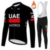 Team Radbekleidung Set Winter Radtrikot Thermofleece Fahrradtrikot + Trägerhose mit Polster 2026 Winter Warmes Radbekleidungsset