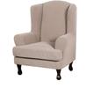 Wingback Chair Covers 2 Piece Wing Chair Slipcover Stretch Slipcover for Wingback Chairs Wing Chair Cover with Elastic Bottom Non-Slip Furniture Cover